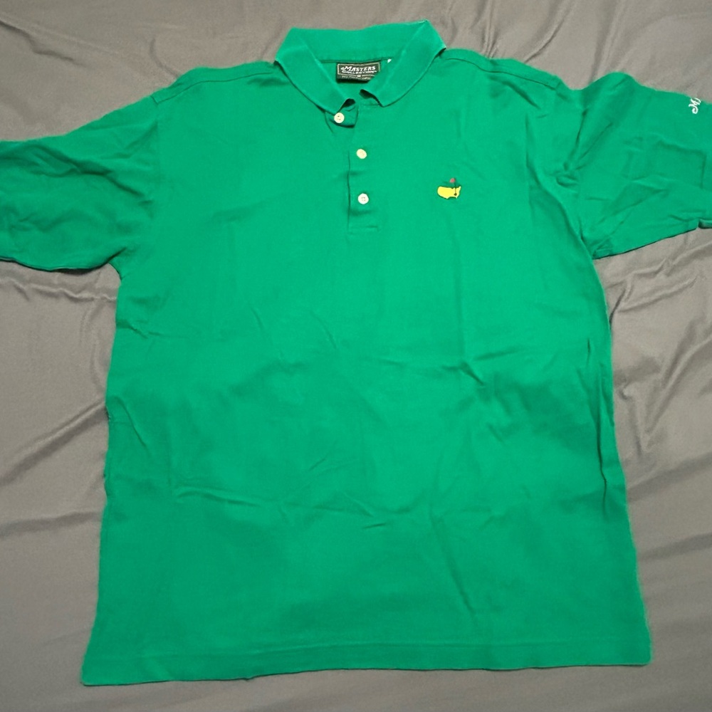 Vintage Masters Collection Men’s Medium Green Polo Shirt Classic Style